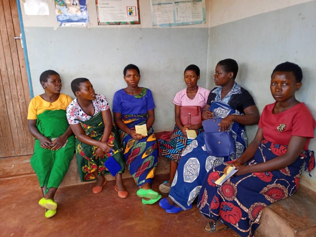 Expectant women at Chinkhande Health Center in Ntchisi awaiting assistance.