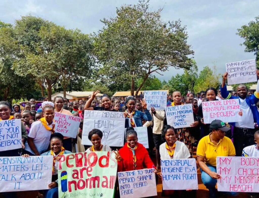 Lets build a community that supports ,understands and stand with women during their periods-Picture by Towera Ngwira.