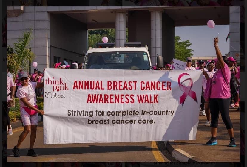 Participants at Think Pink Malawi event last year - (Photo by Think Pink Malawi FB page)